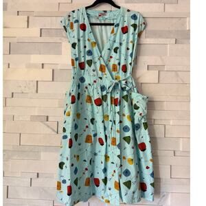 LOVE UR LOOK LONDON 100% Organic Cotton China Lantern Mid-Century Dress XXL